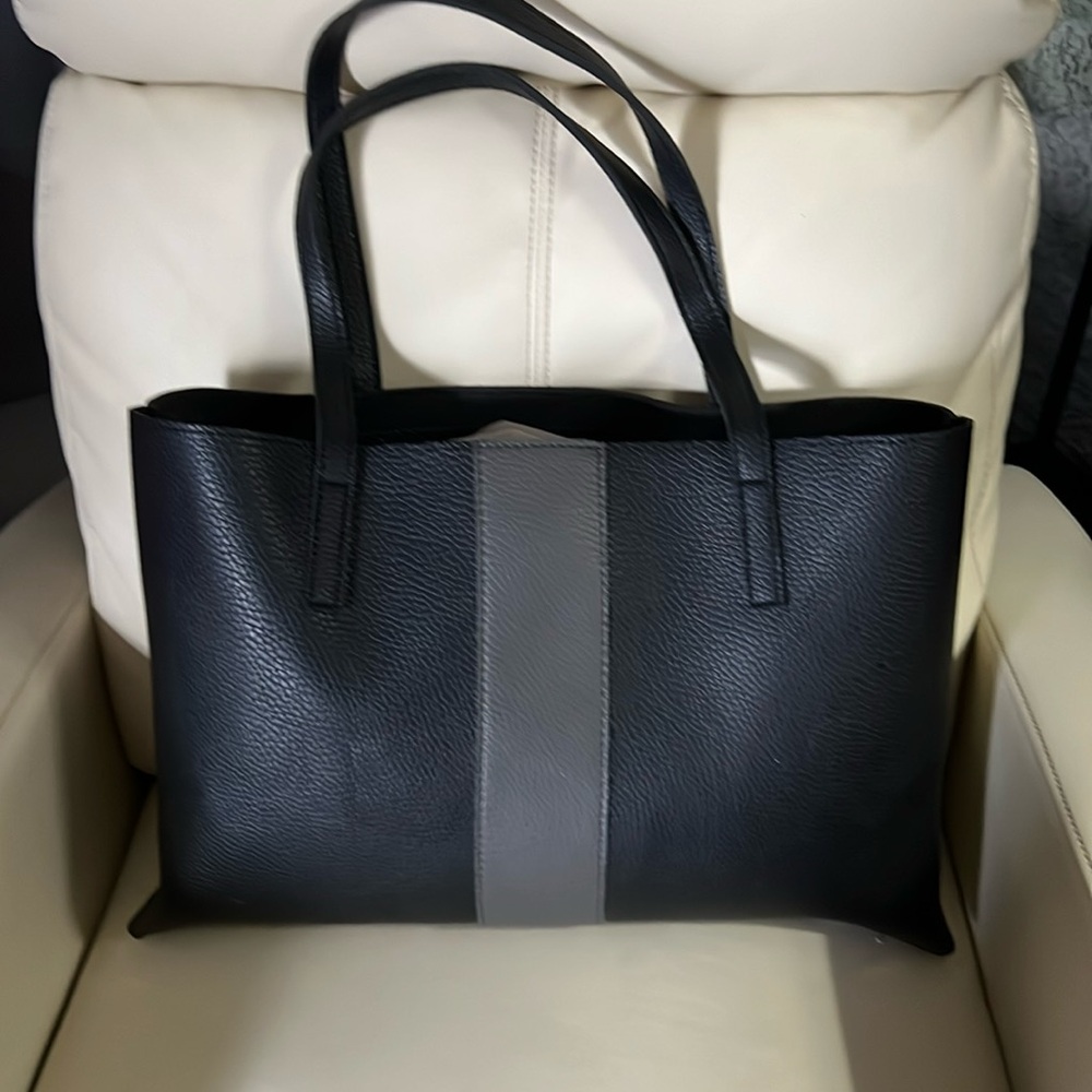 Vince Camuto Black &Grey Large Tote Bag